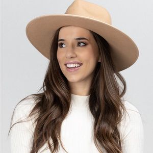 Classic Tan Women's Wide Brim Hat